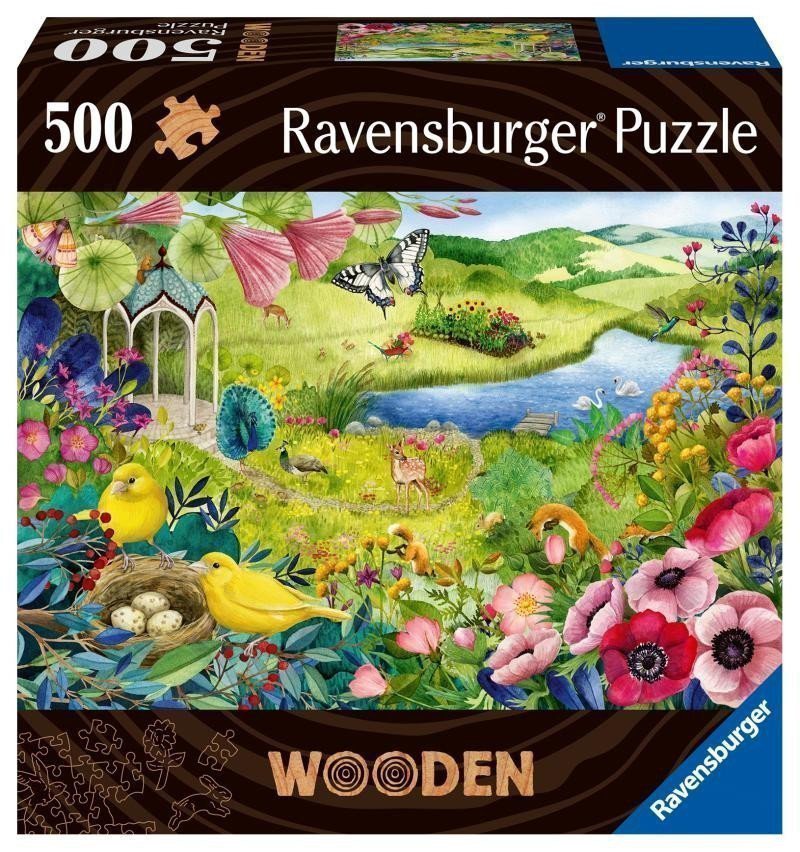 Puzzle Divoká zahrada 500 dílků dřevěné