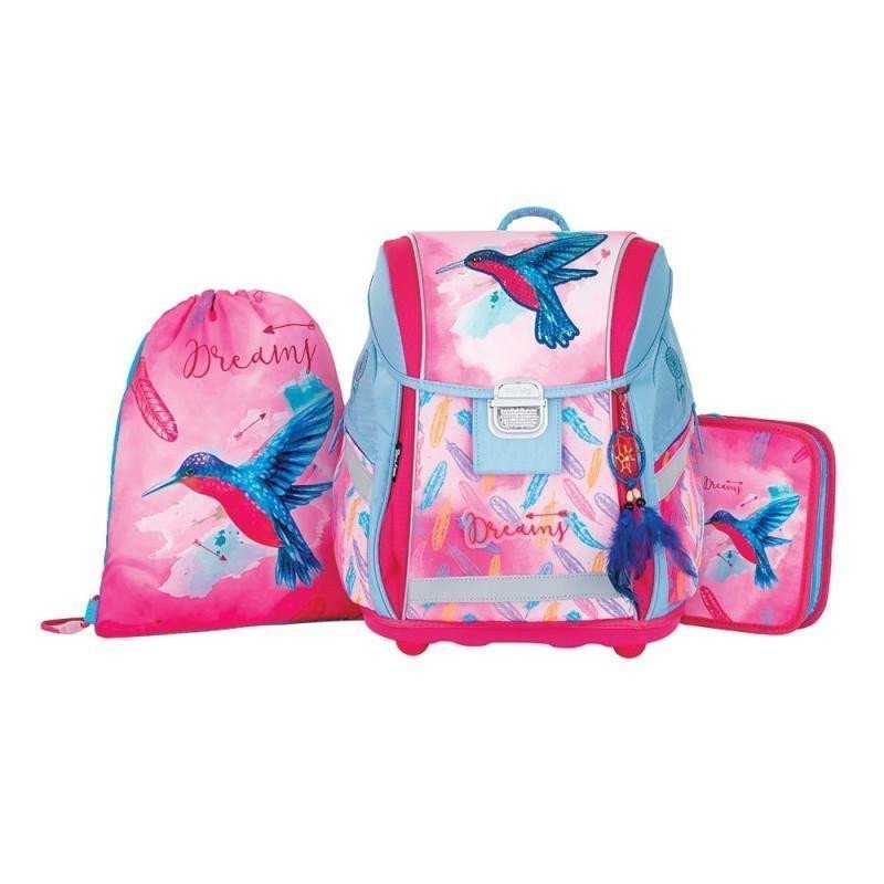 Oxybag školní set 3 dílný premium light - Kolibřík