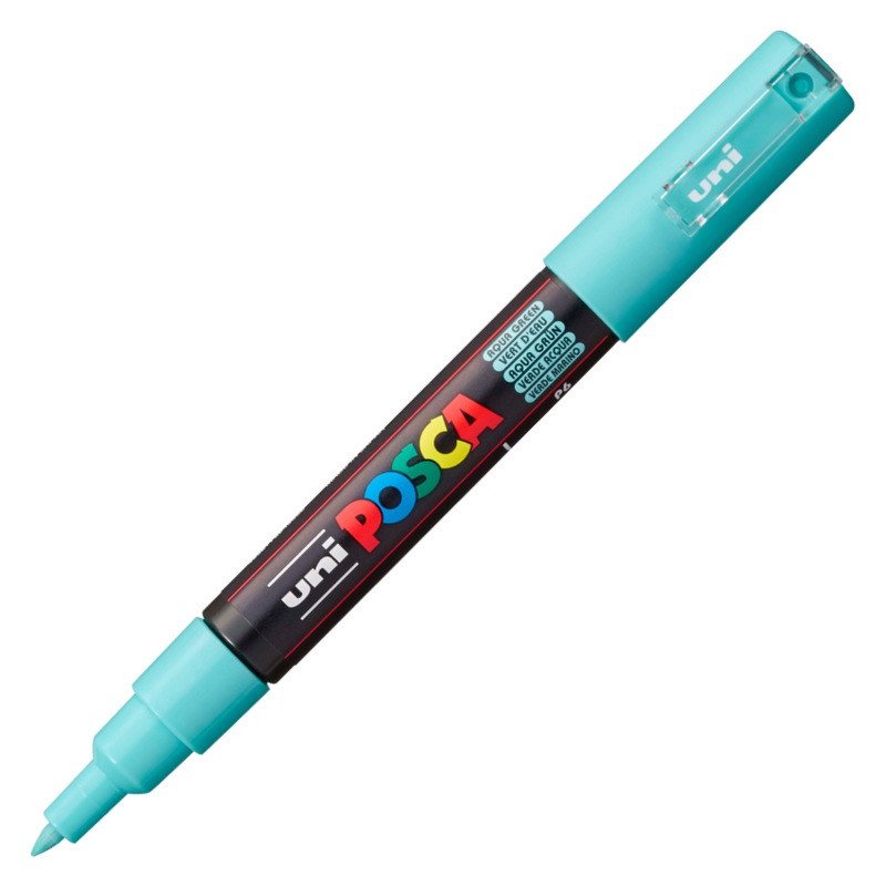 Posca akrylový popisovač PC-1M 07 - 1 mm azurová extra tenký kulatý hrot