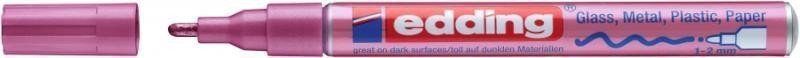 Edding Lakový popisovač 751 - růžový metalický