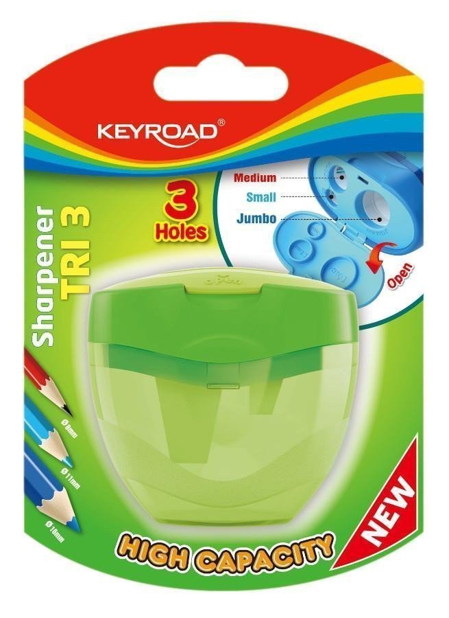 Keyroad Ořezávátko TRI Plus plast - zelené