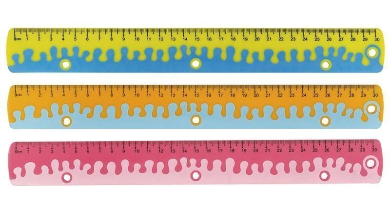 Keyroad Pravítko 30 cm Coral - mix motivů