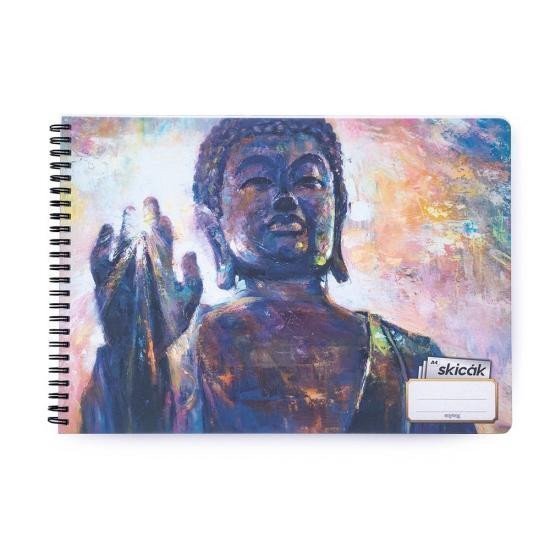 Skicák A4 50 listů 190g - Buddha