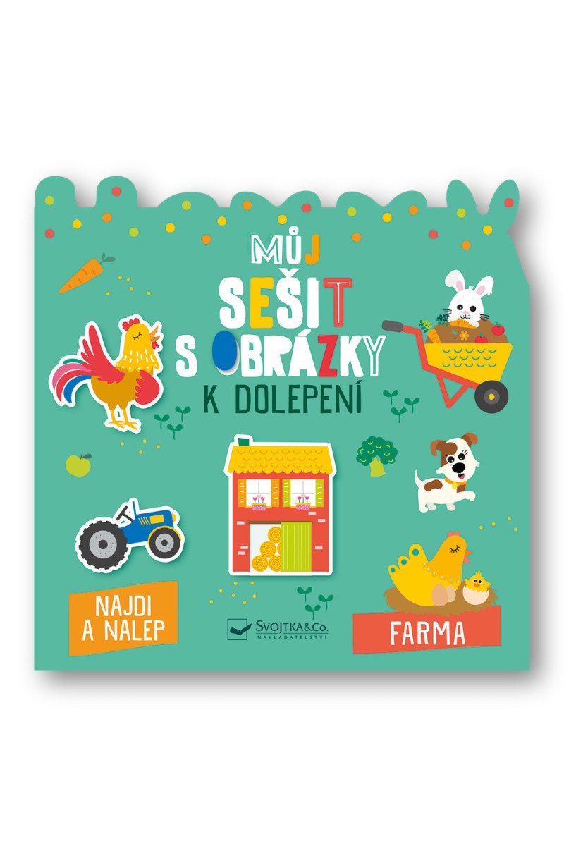 Můj sešit s obrázky k dolepení Farma