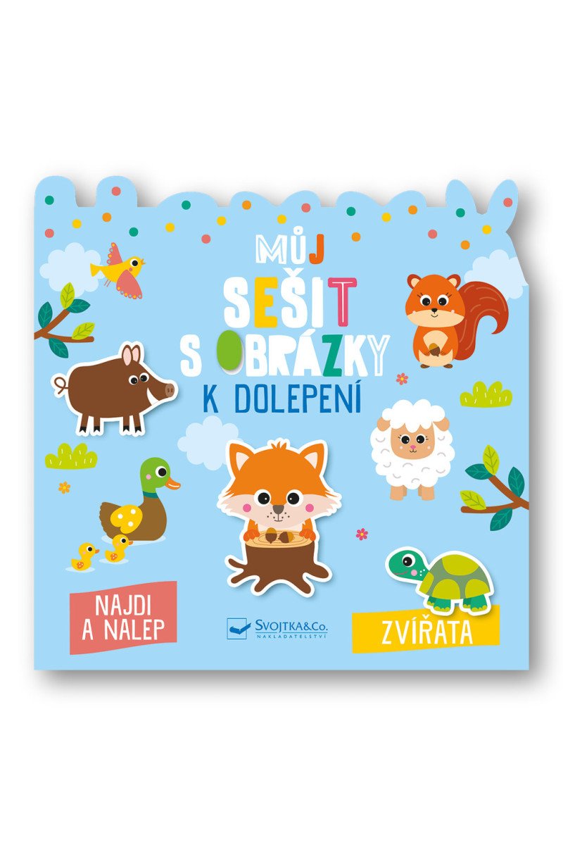 Můj sešit s obrázky k dolepení Zvířata