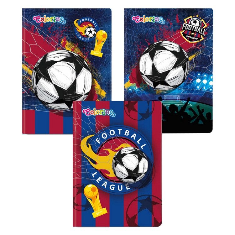 Colorino Poznámkový sešit - Fotbal A5 mix motivů