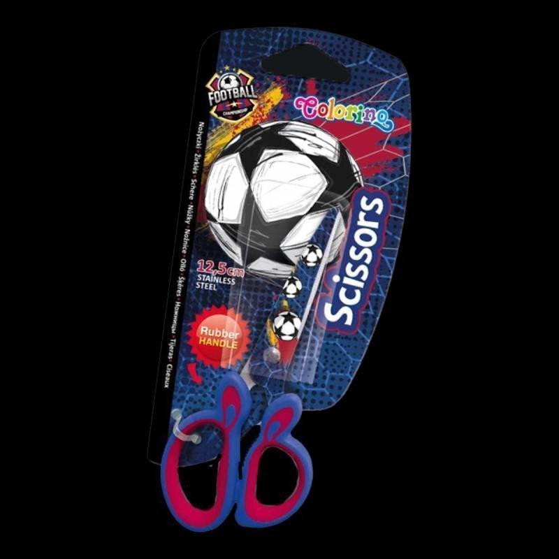 Nůžky kulaté 125 cm - Fotbal