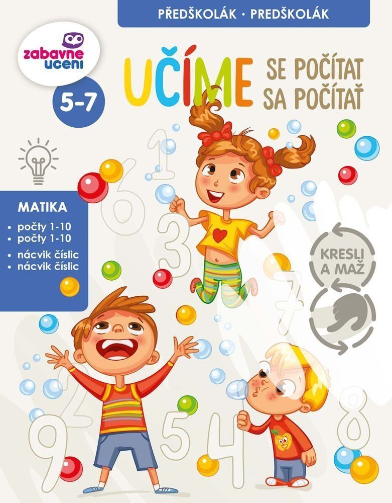 Kresli a maž - Učíme se počítat stíratelný sešit
