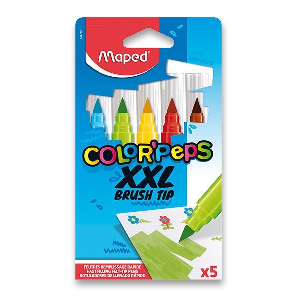 Maped Fixy ColorPeps XXL Brush - 5 barev