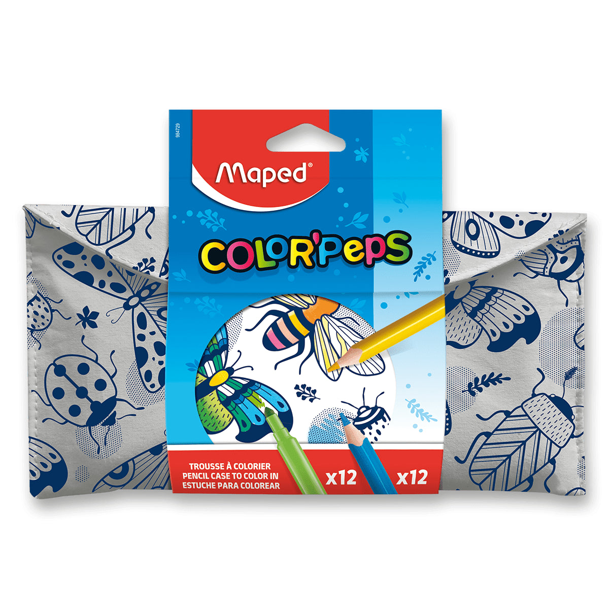 Maped Pouzdro k vymalování  12 fixů Life  12 pastelek