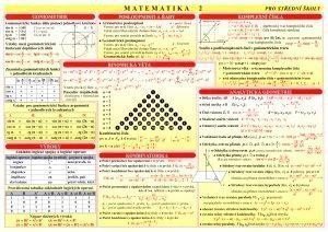 Matematická tabulka 2 pro SŠ A4