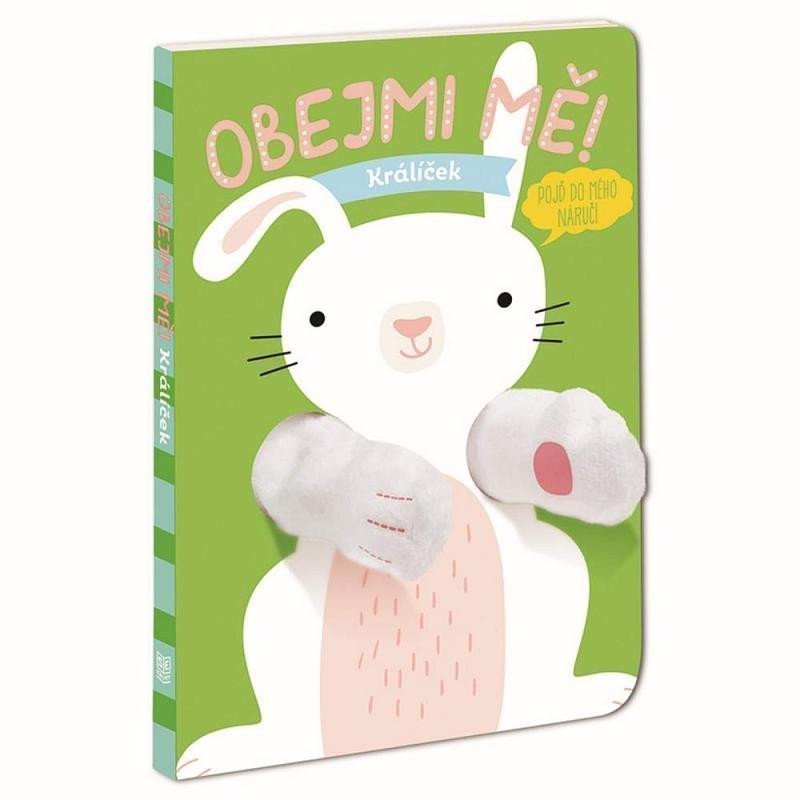 Maňásková knížka Obejmi mě Králíček