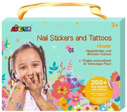Avenir Nálepky na nehty a tetování - Květiny