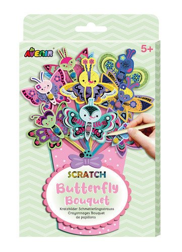 Avenir Škrabací obrázky kytice - Motýli
