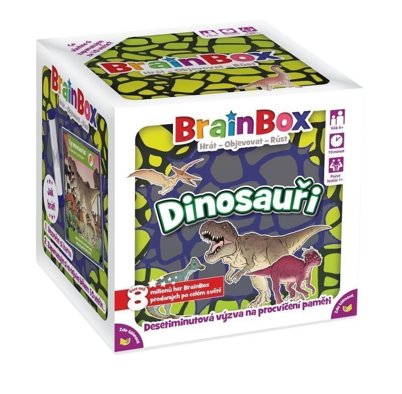 BrainBox Dinosauři postřehová a vědomostní hra