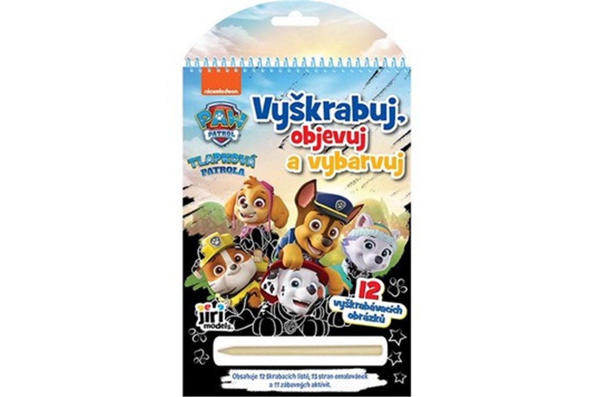 Tlapková patrola - Vyškrabuj objevuj vybarvuj