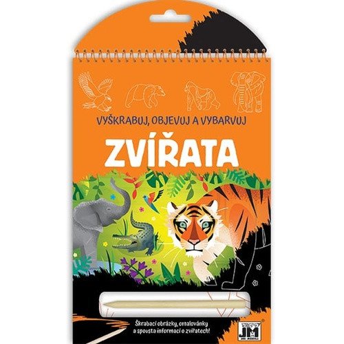 Zvířata - Vyškrabuj objevuj vybarvuj