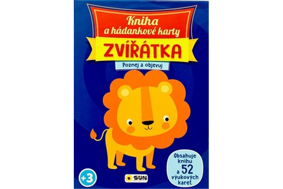 Kniha a hádankové karty Zvířátka - Poznej a objevuj