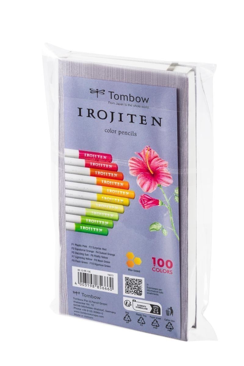 Tombow Pastelky IROJITEN - set Fluorescence l 10 odstínů