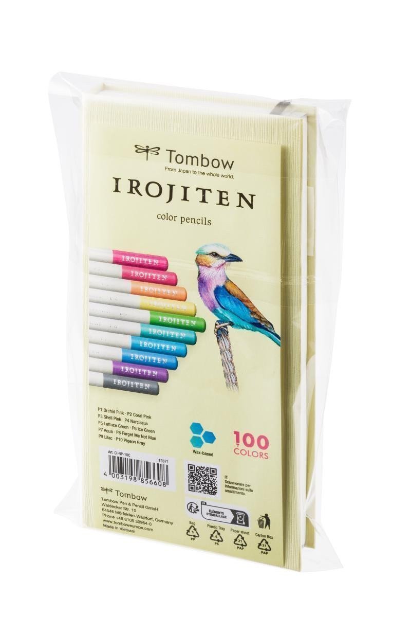Tombow Pastelky IROJITEN - set Pale tone l 10 odstínů