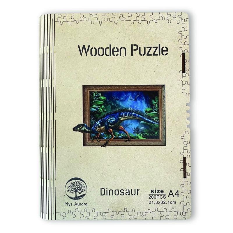 Dřevěné puzzleDinosaurus A4
