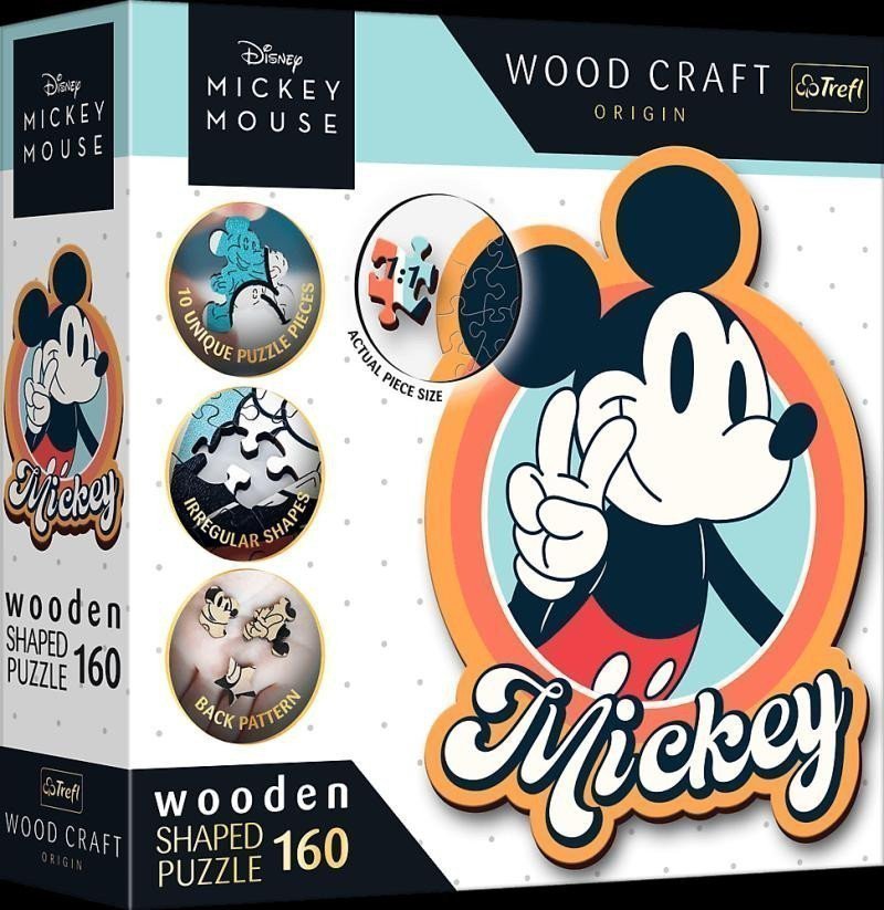 Puzzle Wood Craft Origin Mickey Mouse Retro 160 dílků