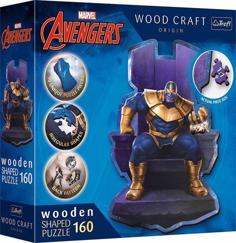 Puzzle Wood Craft Origin Thanos na trůnu 160 dílků