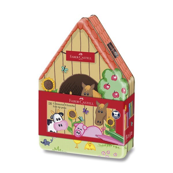 Faber-Castell Fixy Connector - farmářský dům 18 ks