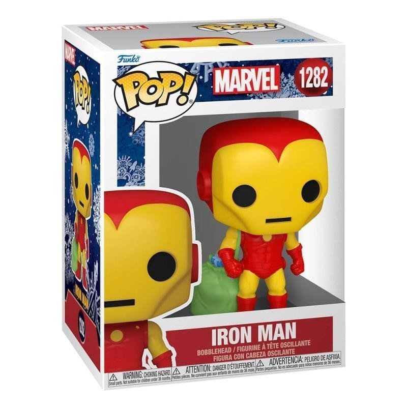 Funko POP Marvel Holiday - Iron Man wBag