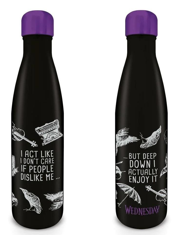 Wednesday Láhev nerezová - Dont Care