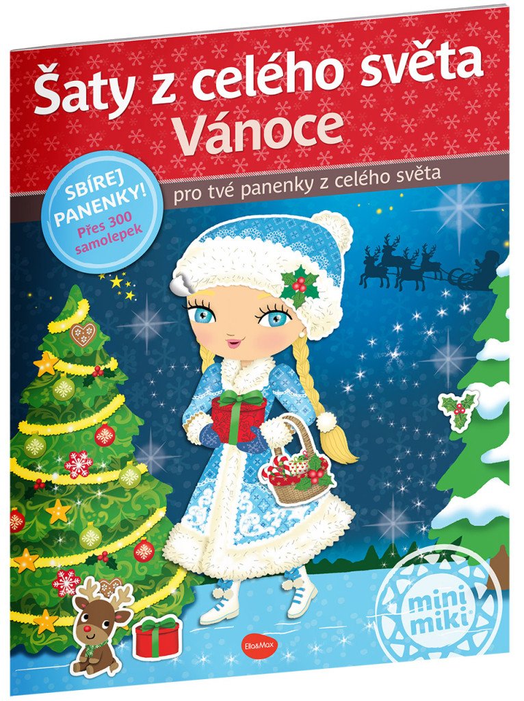 Šaty z celého světa Vánoce - 300 samolepek pro tvé panenky z celéhé světa – Segond-Rabilloud Charlotte