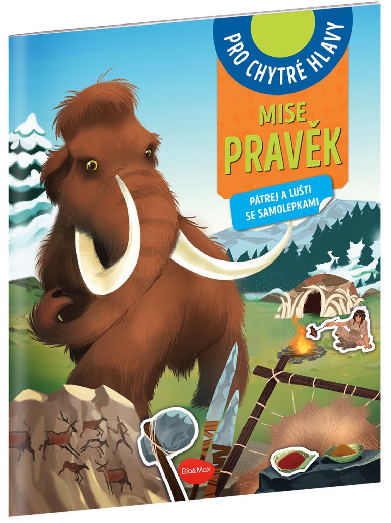Mise pravěk - Pátrej a lušti se samolepkami – Amstramgram