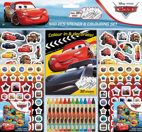 Auta - Samolepkový set 500