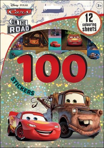 Auta - 100 samolepek s omalovánkovými listy