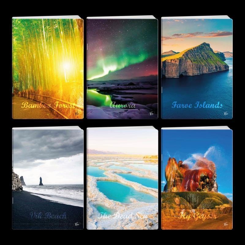 Sešit Virgin nature A4 linkovaný mix motivů