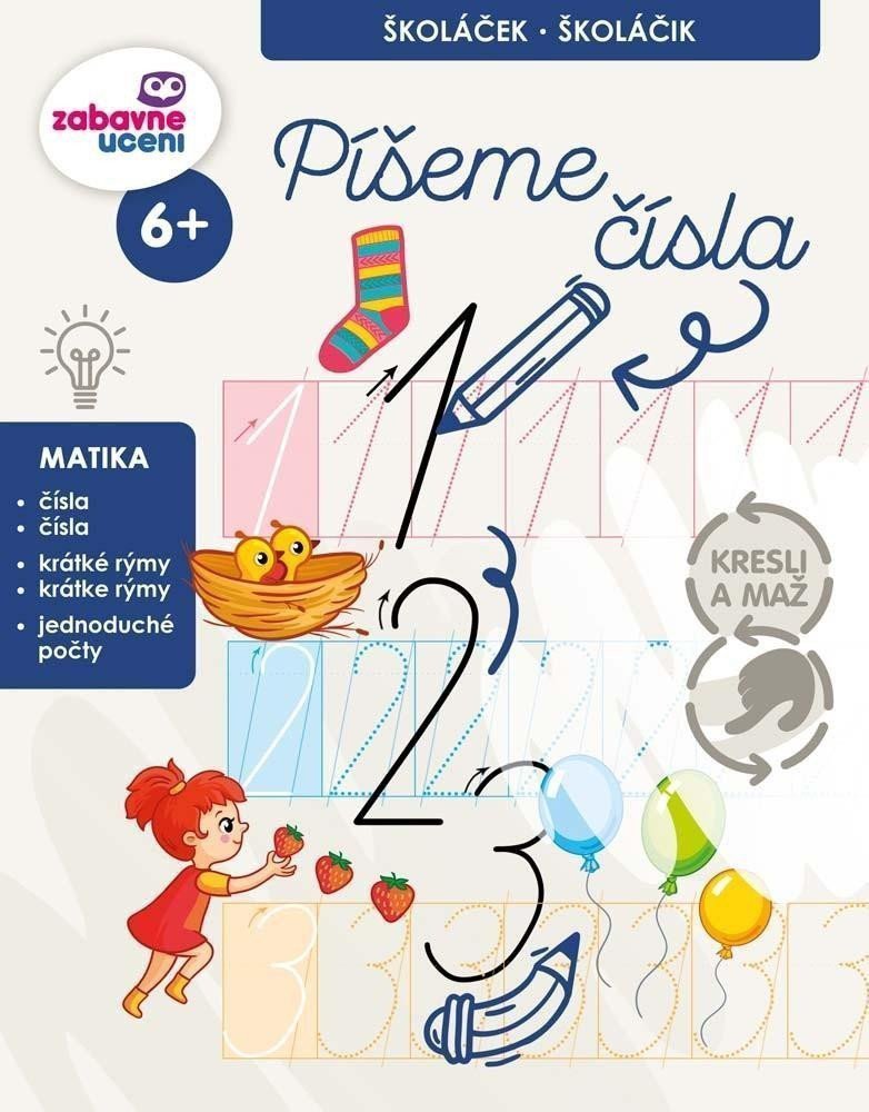 Kresli a maž - Píšeme čísla stíratelný sešit