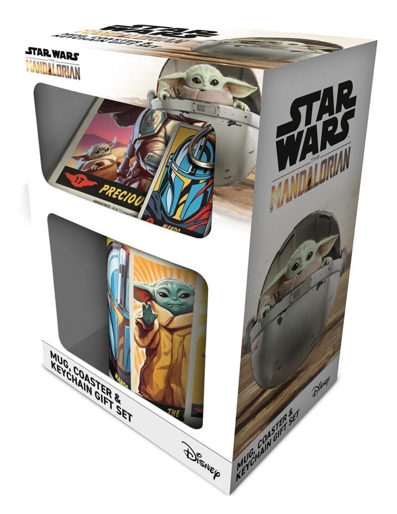 Star Wars Dárkový set - Mandalorian hrnek  klíčenka