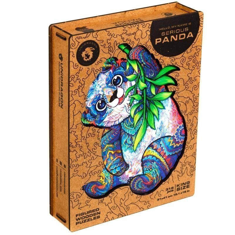 UNIDRAGON dřevěné puzzle - Panda velikost KS 31x41cm