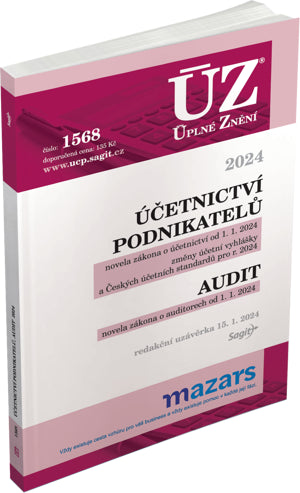 ÚZ 1568 Účetnictví podnikatelů Audit 2024