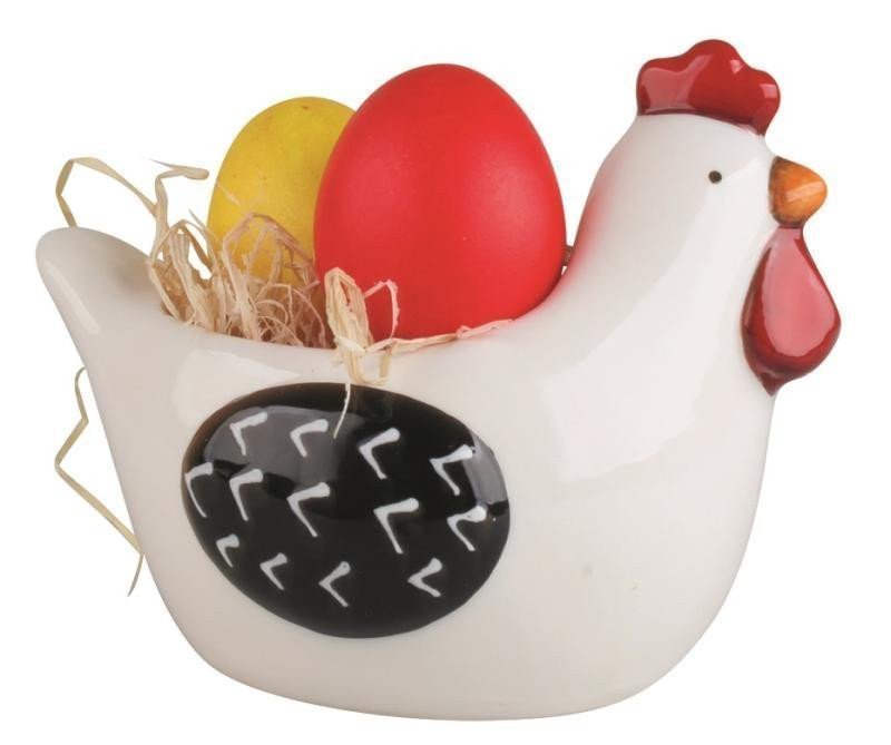 Kohout s květináčkem z keramiky na postavení 145 x 11 x 11 cm