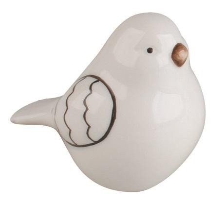 Ptáček z keramiky na postavení 8 x 5 x 65 cm