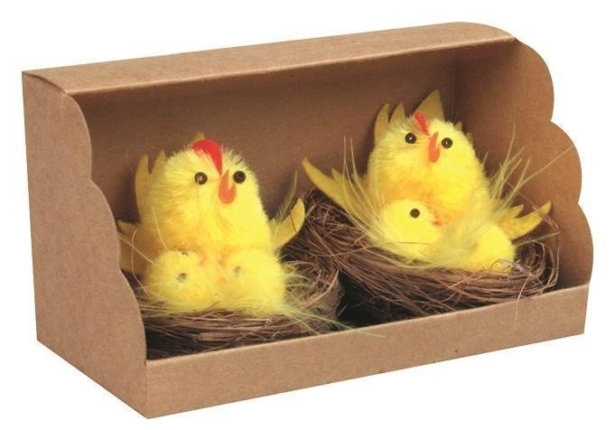 Slepička s kuřátky 2ks