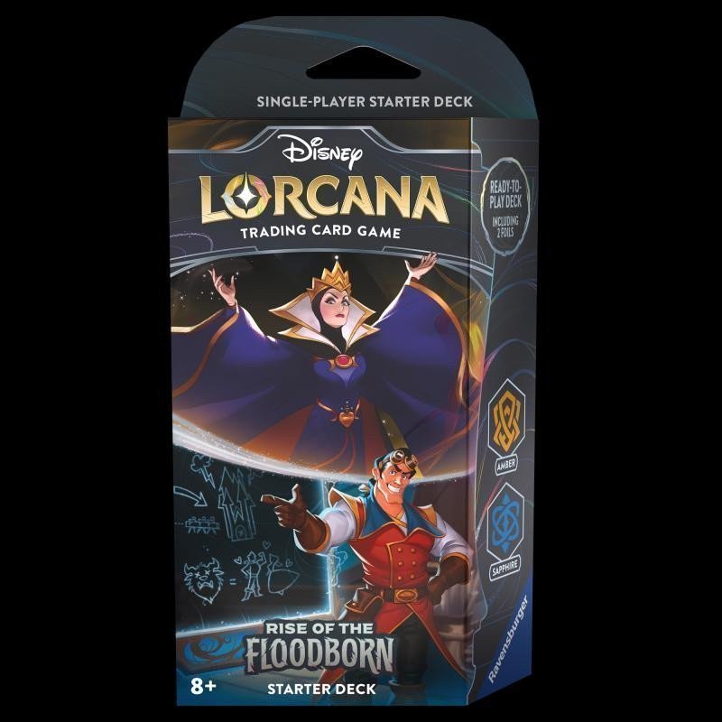 Disney Lorcana Rise of the Floodborn - Starter Deck Amber  Sapphire