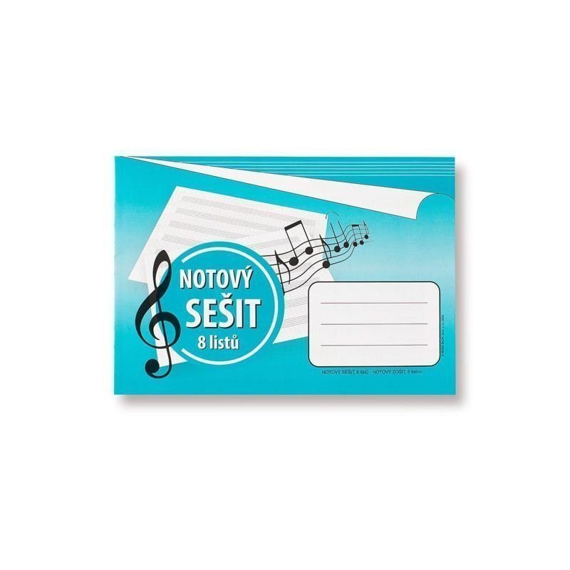 Notový sešit A5 8 listů