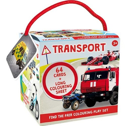 Doprava - Pexeso na cesty s omalovánkami