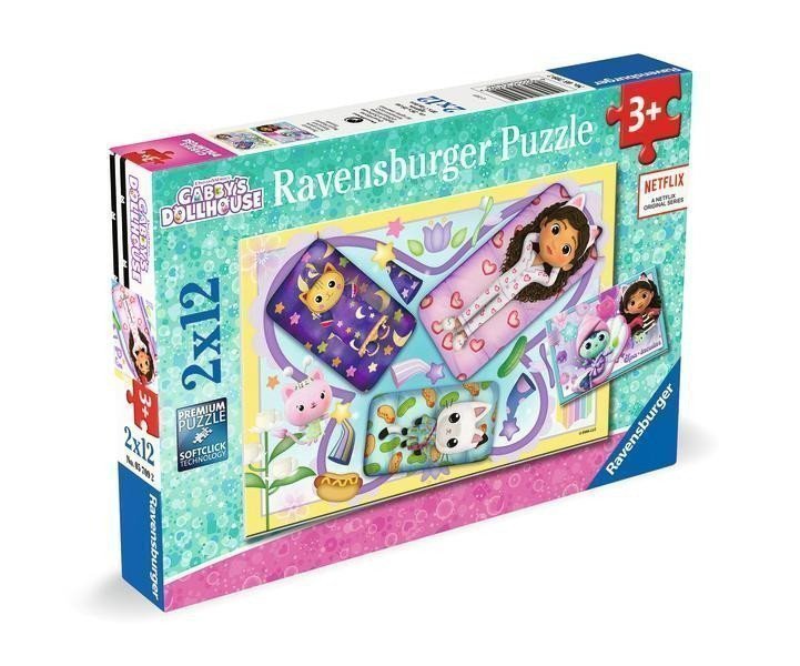 Puzzle Gabbys Dollhouse 2x12 dílků