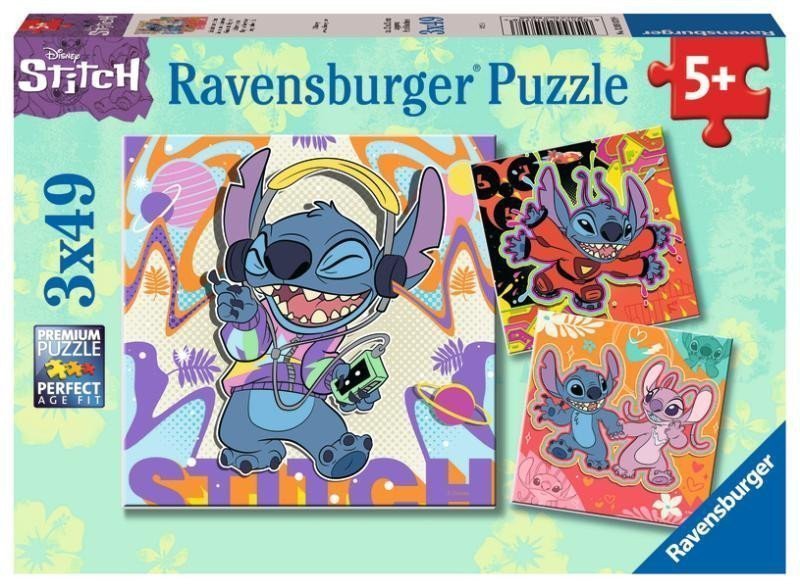Puzzle Disney Stitch 3x49 dílků