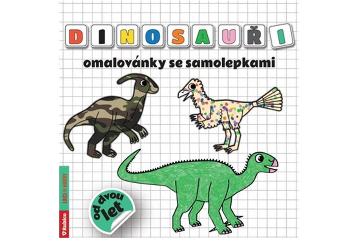 Dinosauři omalovánky se samolepkami