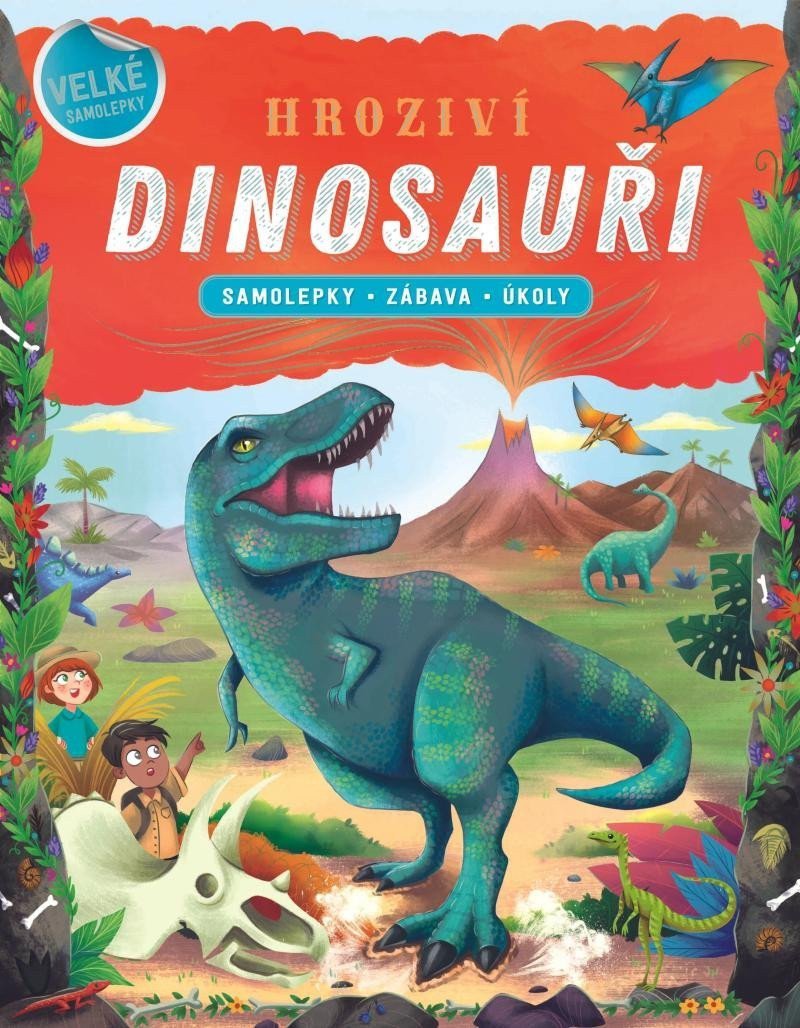 Hrozivý dinosauři - Samolepky zábava úkoly