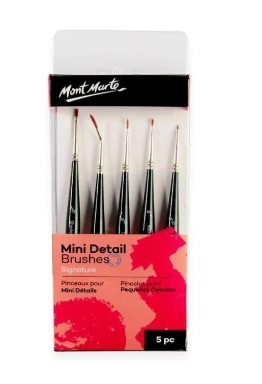 Mont Marte Sada štětců Mini Detail 0033 blistr 5 ks